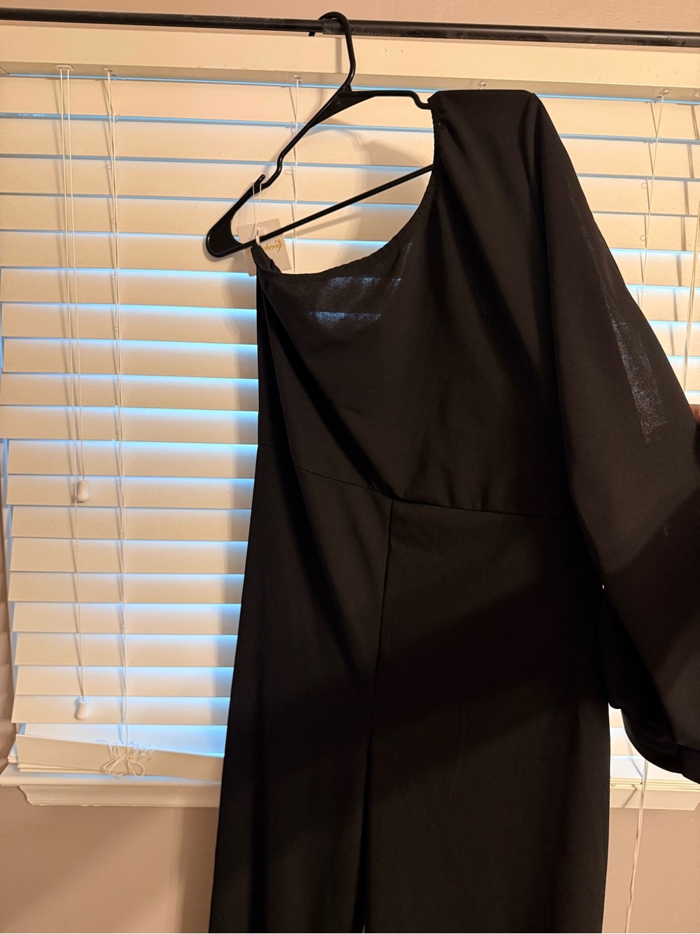Black One-Shoulder Women’s Romper